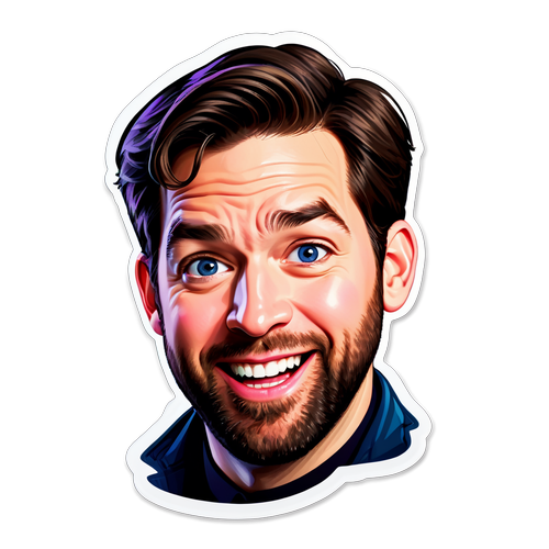 Träffa den nya stickerstjärnan: John Krasinski-inspirerad med en galet rolig twist!