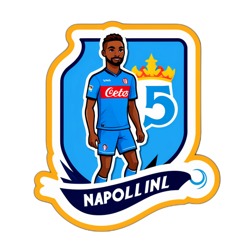 สติ๊กเกอร์โลโก้ทีม Napoli พร้อมนักเตะโปรด