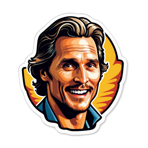 मैथ्यू मैककोनाघे का मजेदार स्टिकर