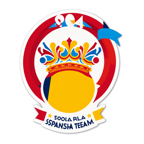 ¡Celebrando la Gloria Olímpica! Sticker Vibrante de España para París 2024 que Inspira Orgullo y Unidad