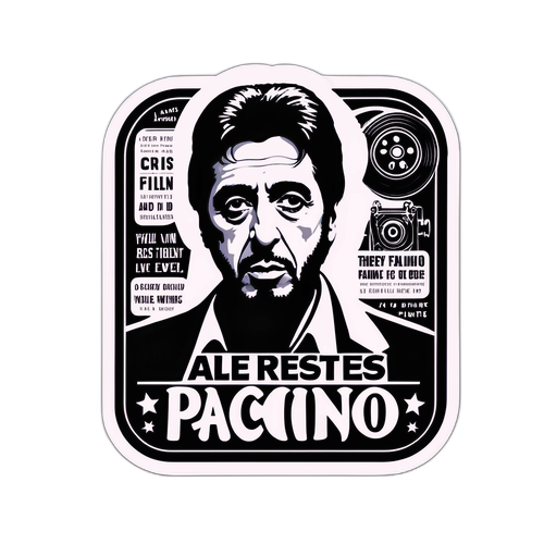 Al Pacino Sticker Design