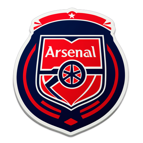 Arsenal ve PSG'nin Büyüleyici Sembolleriyle Dikkat Çeken Dinamik Sticker Tasarımı!