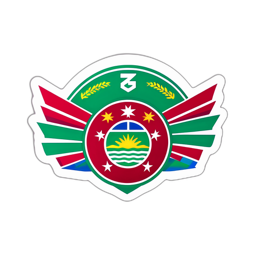 Kreativer Fußball Aufkleber von Fluminense gegen Ulsan