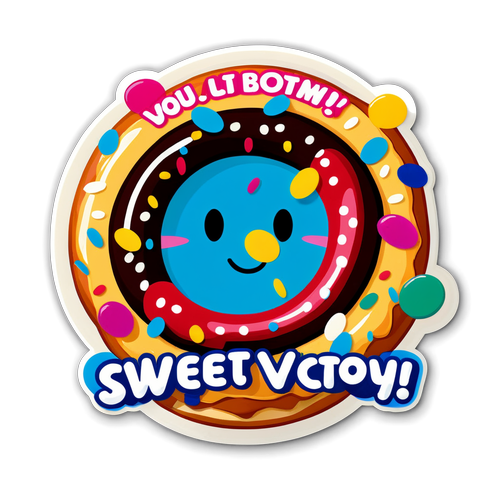 Donut Miss Out on Sweet Victory: Olympic Rings & Confetti Delight!