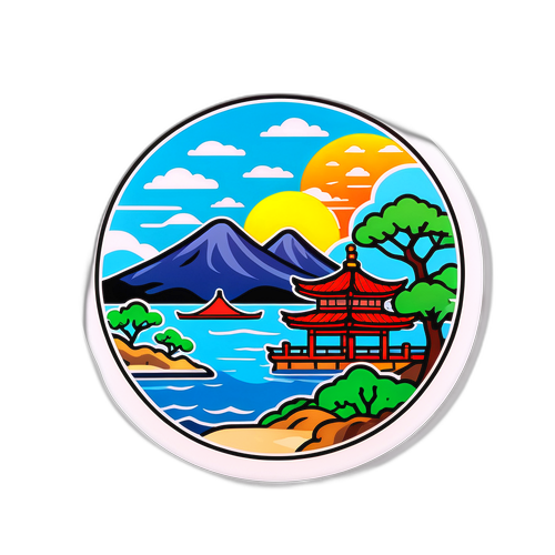 울산의 풍경과 날씨를 담은 스티커