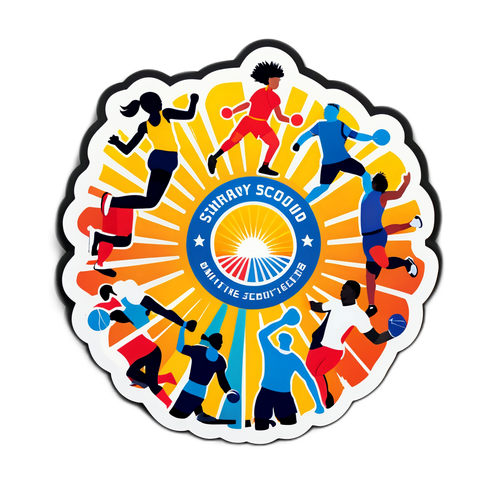 Stiker Motivasi Atlet Beragam
