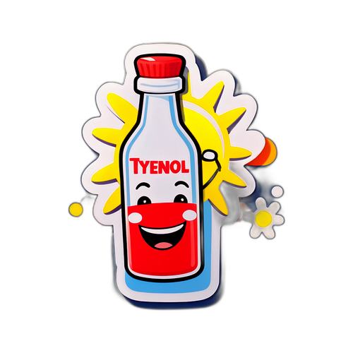 Masayang Sticker ng Tylenol