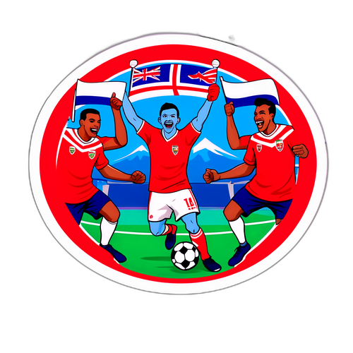 Stiker Olahraga Gibraltar vs. Kepulauan Faroe