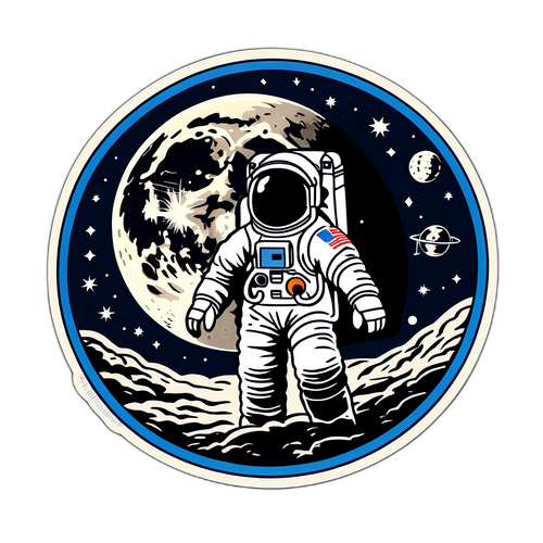 Adesivo Commemorativo della Missione Apollo 11