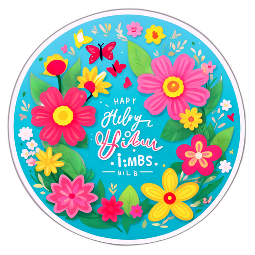 Stiker Hari Ibu yang Ceria