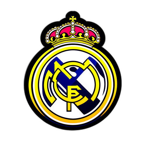 Logo Real Madrid v elegantním graffiti stylu
