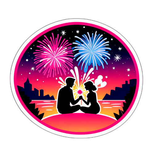 Ρομαντική Σκηνή Ραντεβού με Βεγγαλικά