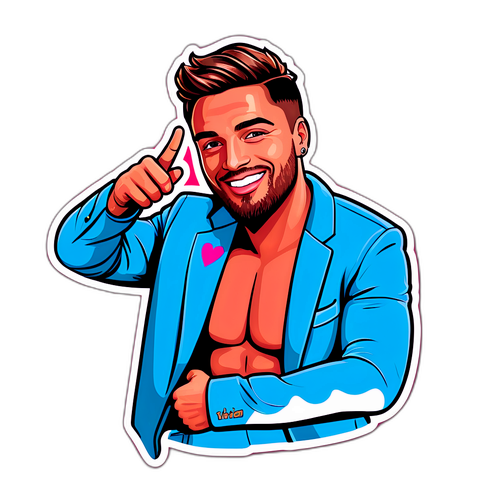 Samolepka Dušana z Love Island