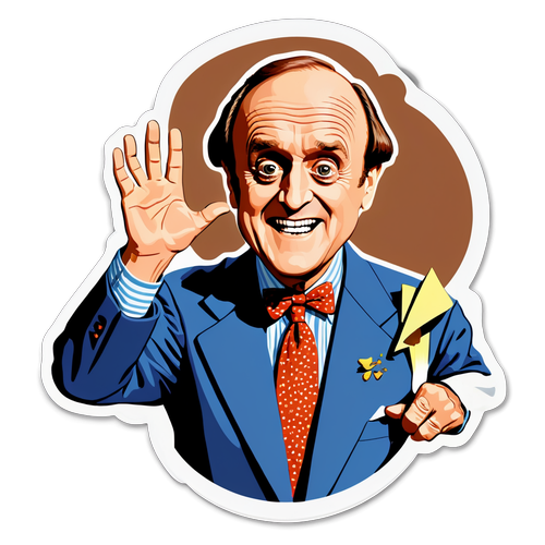 Husker Du Bob Newhart? Dette Nostalgiske Klistremerket Vil Få Deg til å Le Med Hans Klassiske Humoresker!