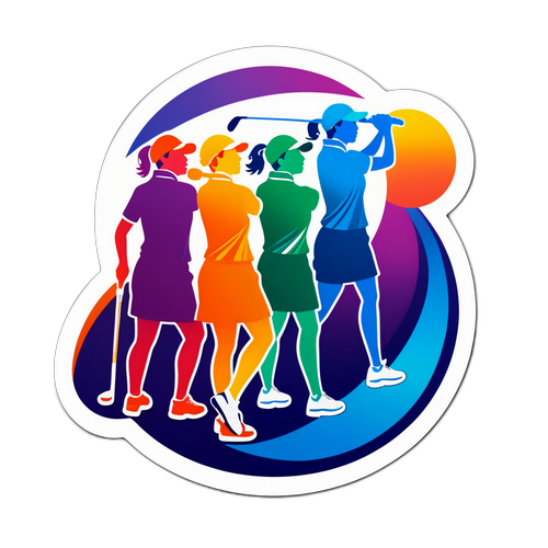 LPGA-logotyp med kvinnliga golfare