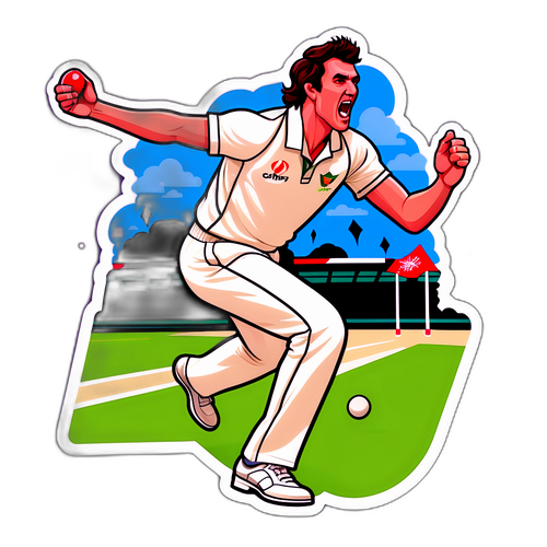 पैट कमिंस का जीवंत स्टिकर