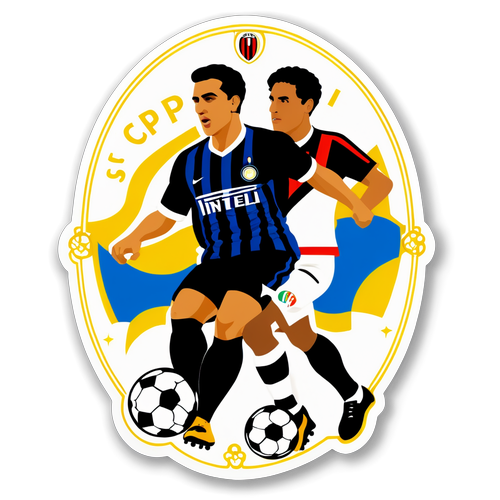 Sticker Perlawanan Dramatis Inter vs Milan