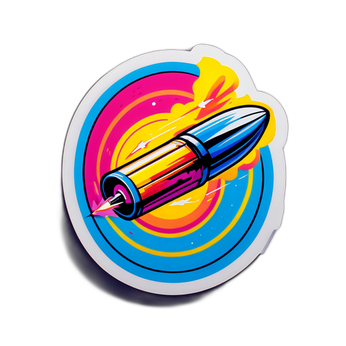 Стикер с пулей на пути к цели