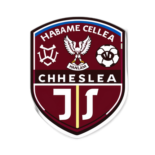 Naklejka tematyczna piłkarska - West Ham vs Chelsea