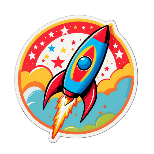 Креативний значок "літак з фундуком" у стилі поп-арт
