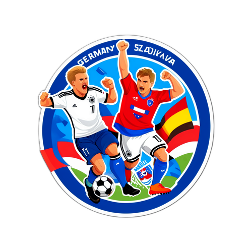 Sticker ya Mpira wa Miguu: Uwanja wa Ufanisi kati ya Ujerumani na Slovakia