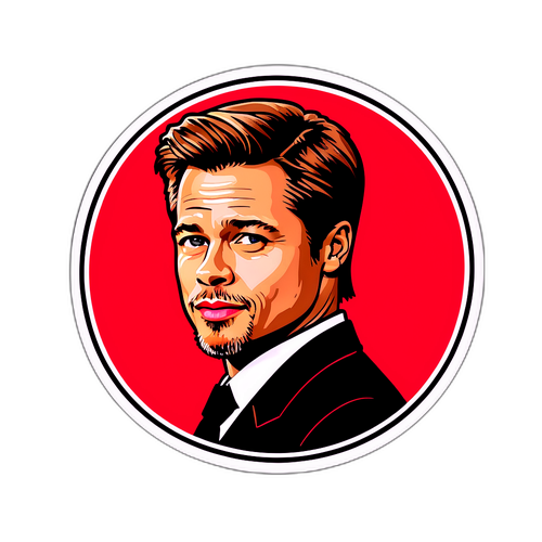 Sticker a Tema Hollywood: Brad Pitt