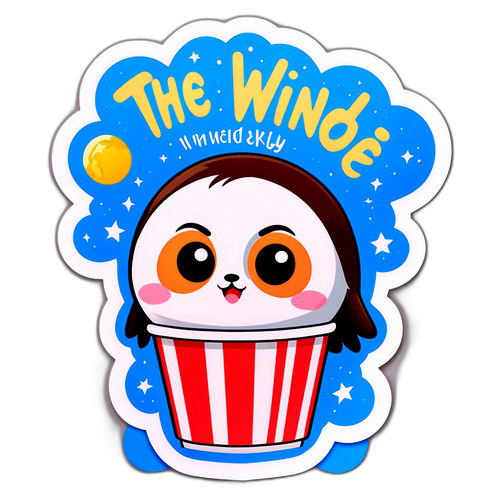 Sticker dễ thương với nhân vật xem phim