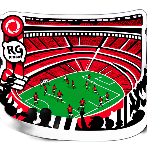 Desenho do Clássico Botafogo x Flamengo