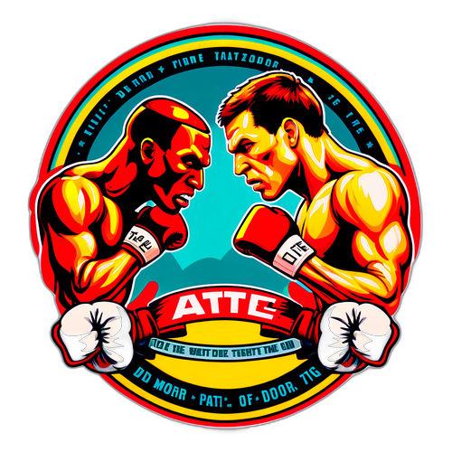 Wizualizacja walki Tate vs Demoor z intensywnymi kolorami