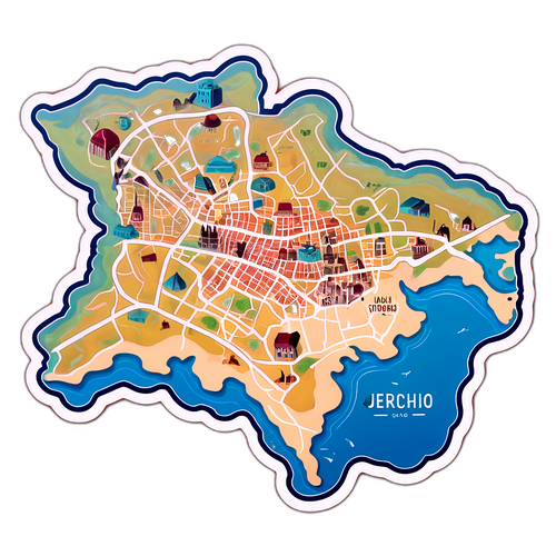 עיצוב מפה היסטורית של יריחו