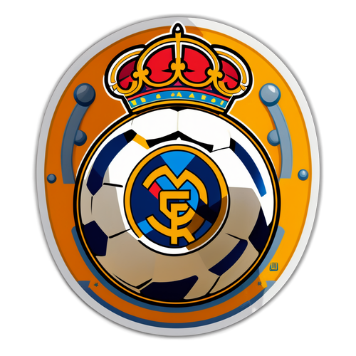 Funky Real Madrid Emblem Sticker