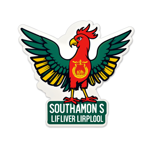 Vibrant Rivalry: Southampton vs Liverpool Sticker