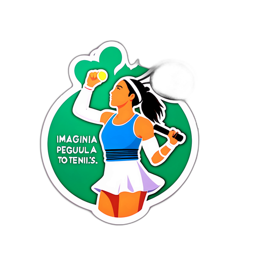 Sticker pour célébrer Jessica Pegula