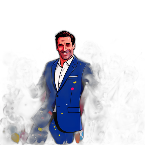 Festive Dance Party Digital Drawing