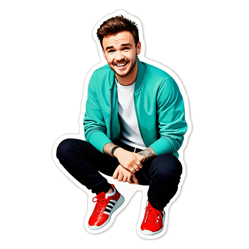 Vrolijke One Direction Fan Sticker van Liam Payne