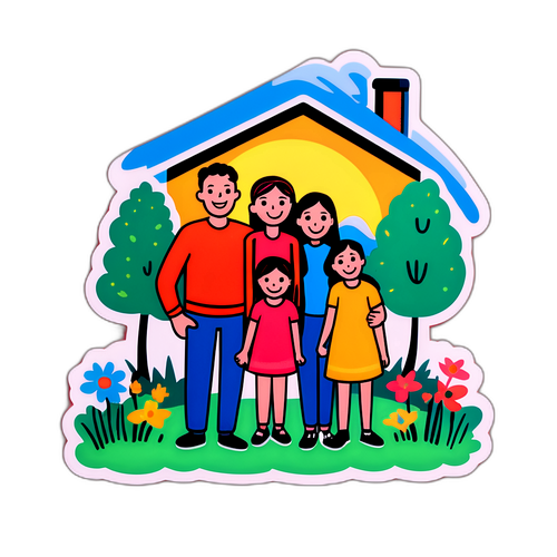 自建社区的温馨家庭