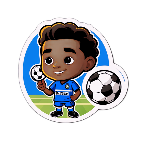 Ποιητικός χαρακτήρας εμπνευσμένος από την Ιντερ με ποδόσφαιρο