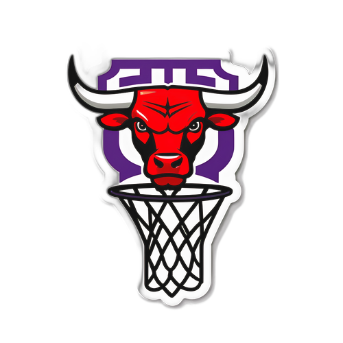 Adesivo de Basquete com Times Bulls e Kings