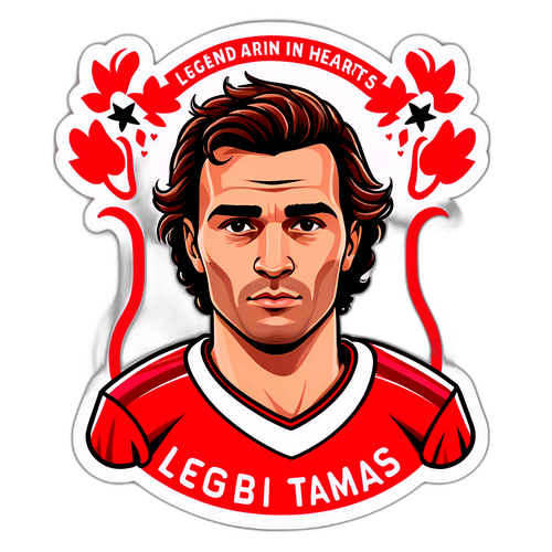 Autocolant dedicat lui Gabi Tamas