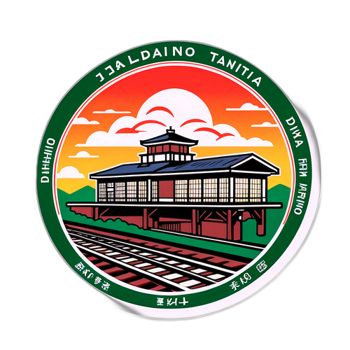 東海道本線の歴史的駅舎のスタンプ