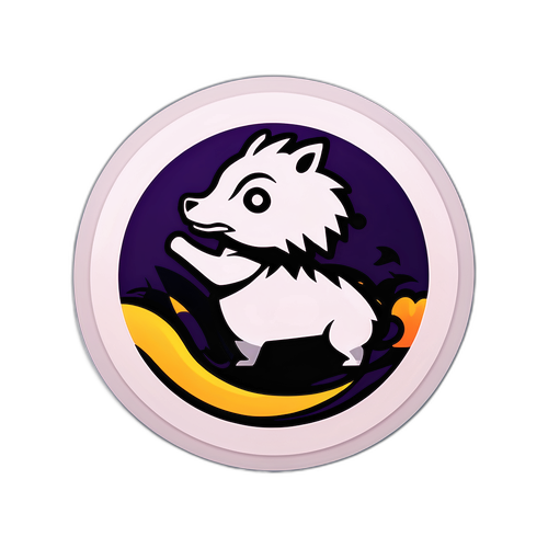 現代的でスタイリッシュなチョーヨーバンクのロゴモチーフステッカー