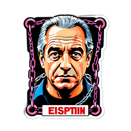 Мистецький малюнок, що символізує Джеффрі Епштейна