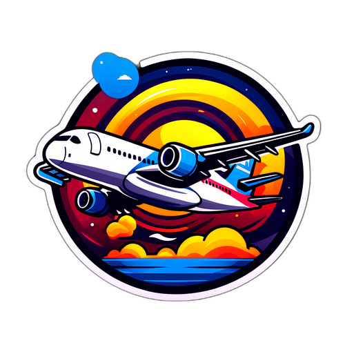 航空機と旅行者のFDAテーマのデザイン