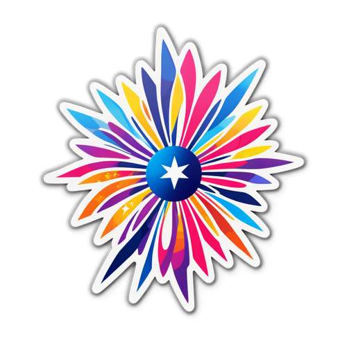 Sticker design abstract pentru Eurovision