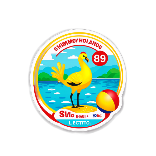 สติกเกอร์ลอตเตอรี่พิเศษฮานอยนำโชคที่สระว่ายน้ำ