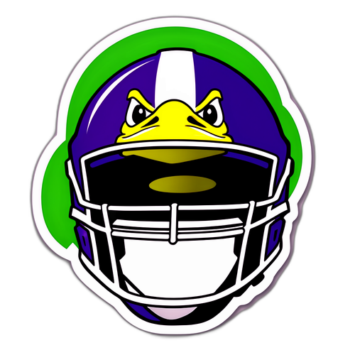 JMU vs. Oregon Duck Rivalry Helmet Sticker