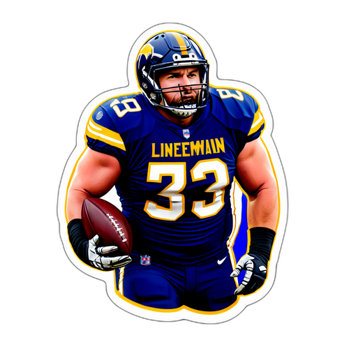 Minimalist Lineman Sticker