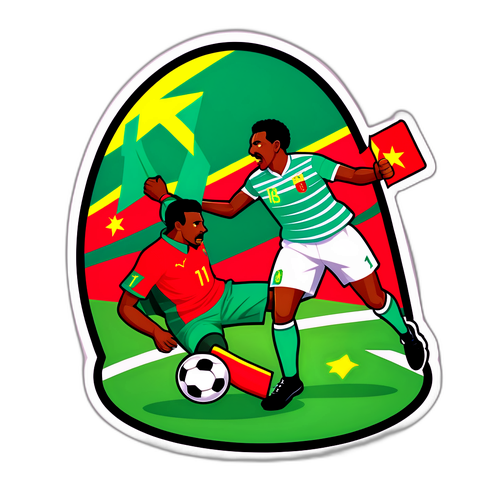 Sticker Drama Penalti: Cameroon vs Morocco