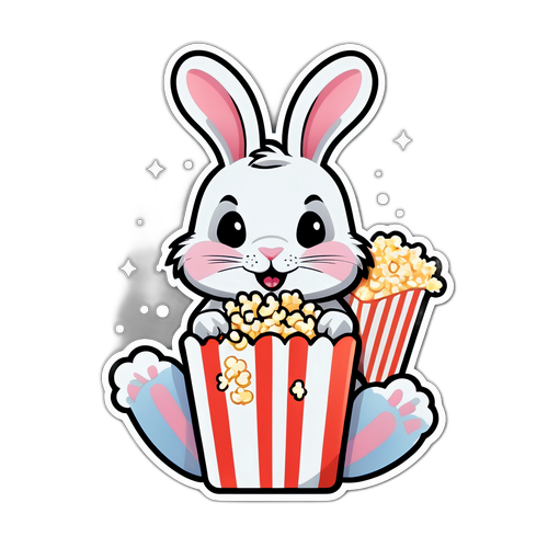 Thỏ nghịch ngợm xem phim