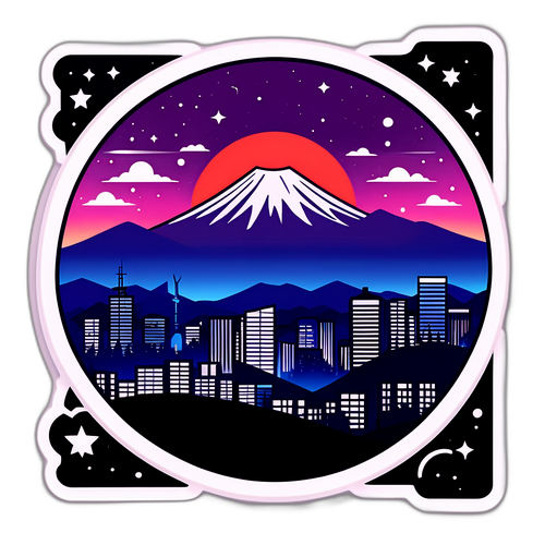 夜景の虎ノ門ヒルズをテーマにしたデザイン